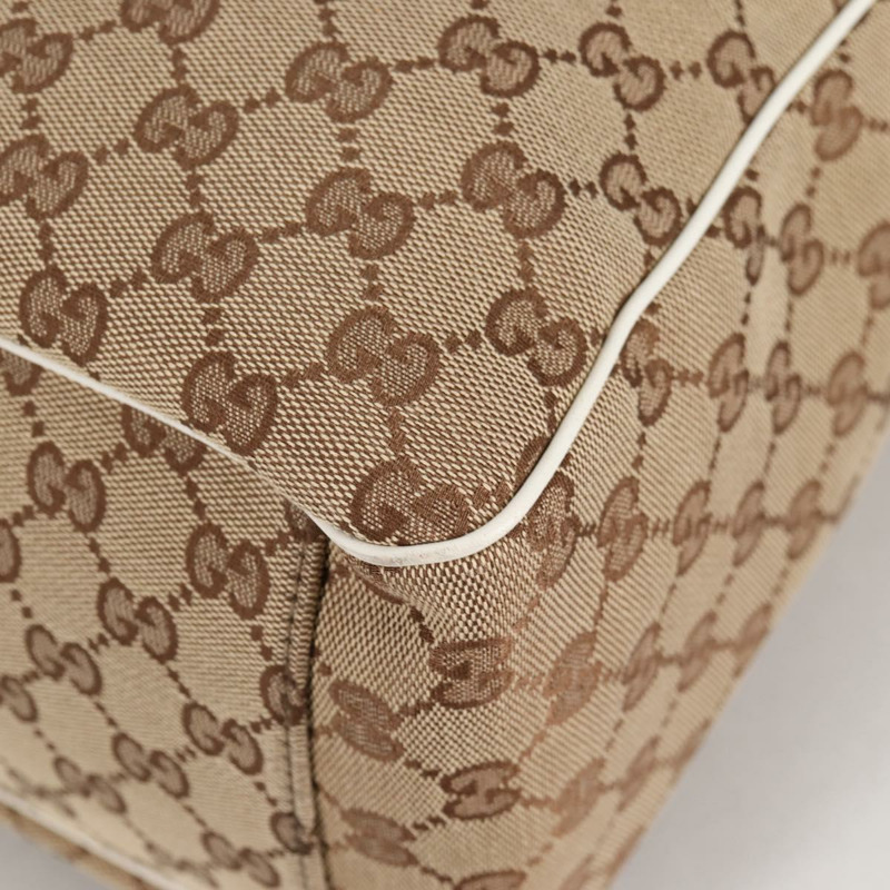 【日本直送】GUCCI GG 帆布托特包 米色金色 153033 正品 BA5552V-14