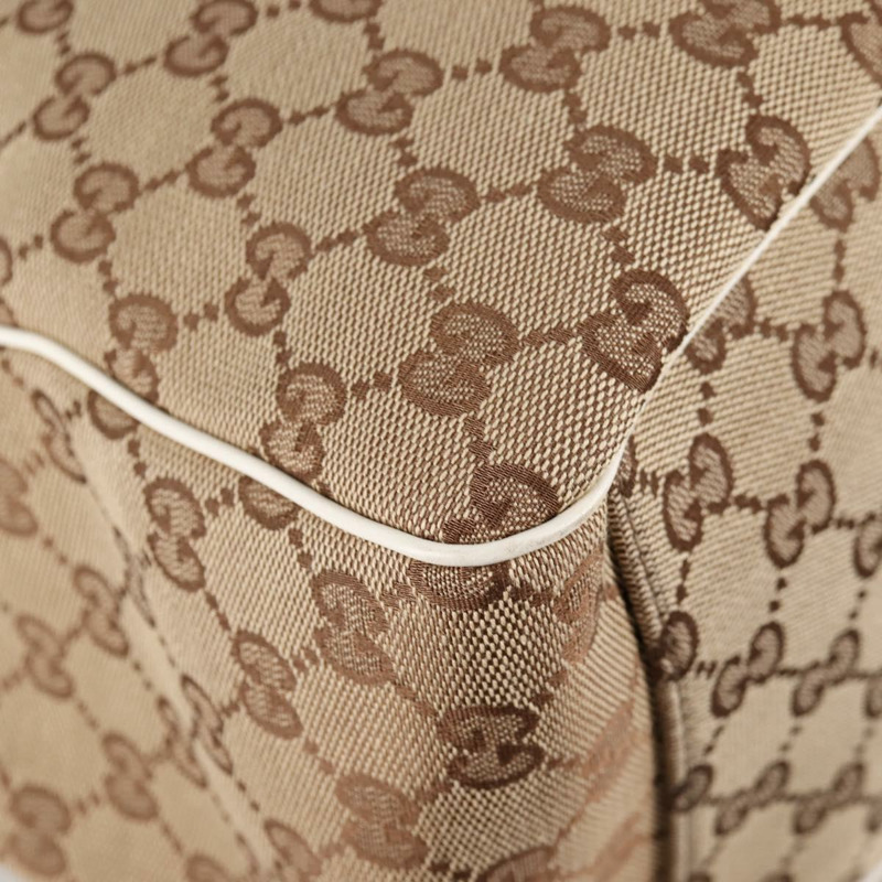 【日本直送】GUCCI GG 帆布托特包 米色金色 153033 正品 BA5552V-15