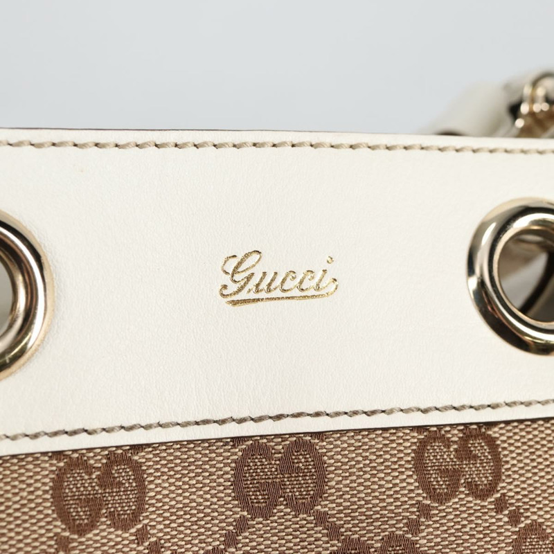 【日本直送】GUCCI GG 帆布托特包 米色金色 153033 正品 BA5552V-17