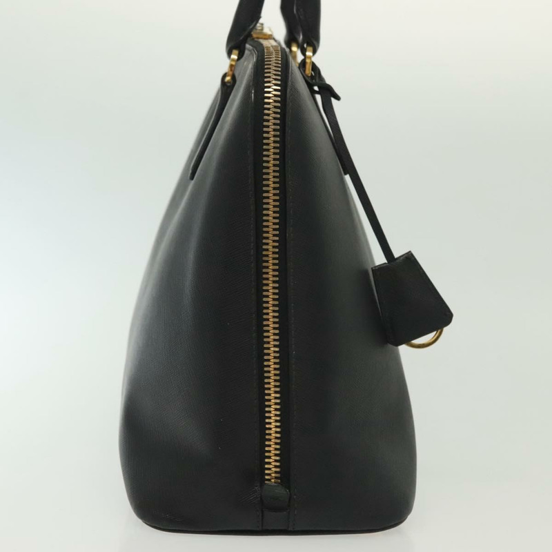 【日本直送】PRADA 手提包 Safiano 皮革 黑金色 Auth 141264-3