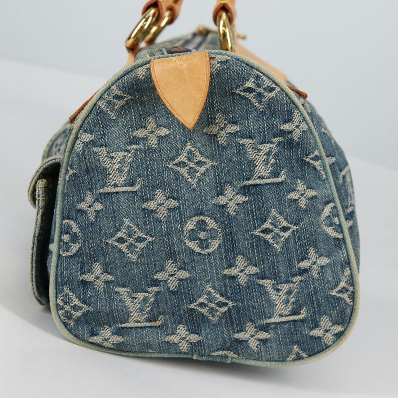 【日本直送】路易威登 Monogram Denim Neo Speedy 手提包藍色 M95019 LV 授權 141243V-2