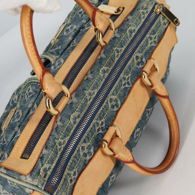 【日本直送】路易威登 Monogram Denim Neo Speedy 手提包藍色 M95019 LV 授權 141243V-5