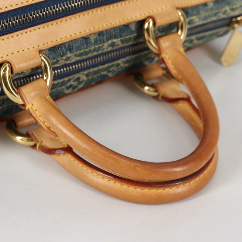 【日本直送】路易威登 Monogram Denim Neo Speedy 手提包藍色 M95019 LV 授權 141243V-6