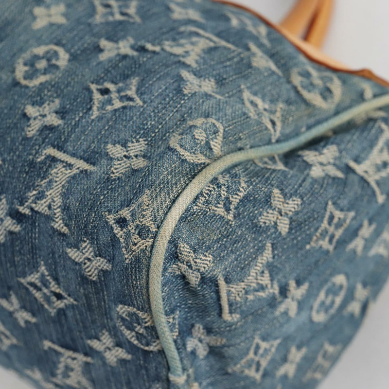 【日本直送】路易威登 Monogram Denim Neo Speedy 手提包藍色 M95019 LV 授權 141243V-16