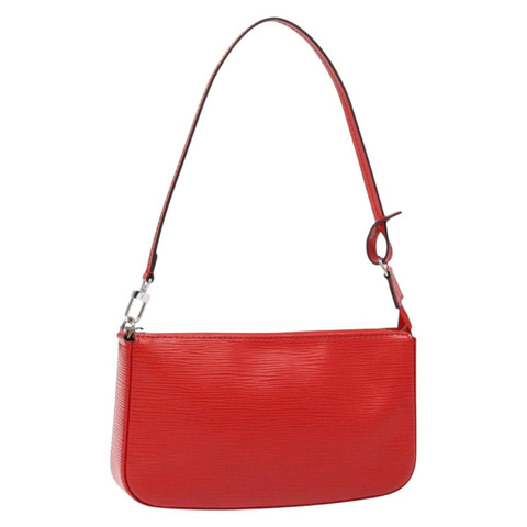 路易威登 Epi Pochette 配件袋 紅色 M52947 LV 正品 141595