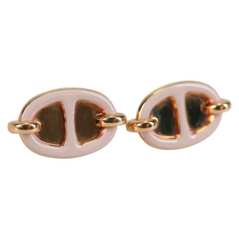 【日本直送】HERMES Pierce Mini Mayon 耳環金屬粉紅正品 BA5179M-0