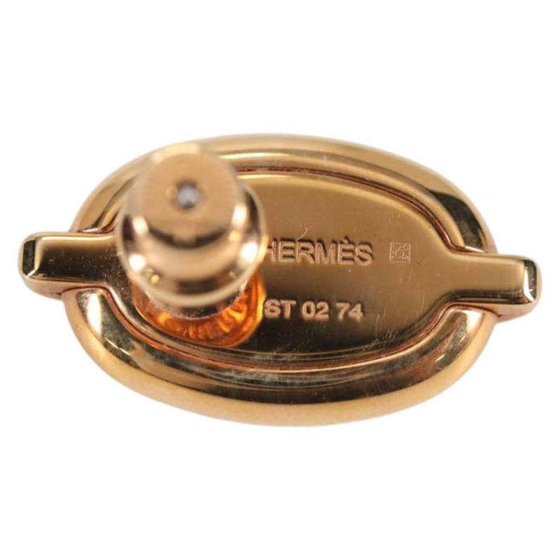 【日本直送】HERMES Pierce Mini Mayon 耳環金屬粉紅正品 BA5179M-2