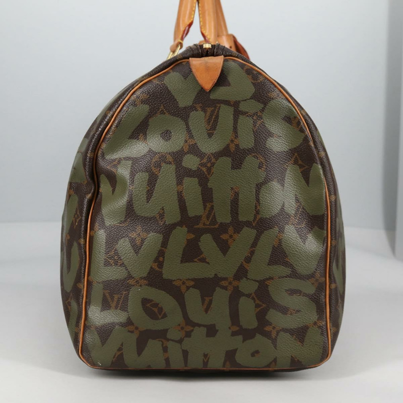 【日本直送】路易威登 Monogram Graffiti Keepall 50 波士頓包 卡其色 M92196 正品 fm4841V-4