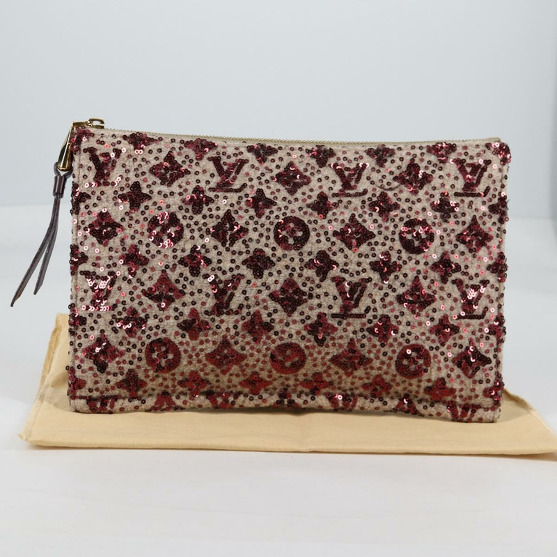 【日本直送】路易威登 Monogram Sunshine Express 手拿包 波爾多色 LV 正品 140504V-11