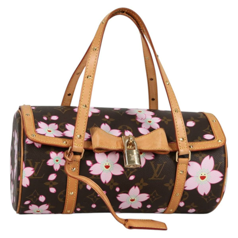 【日本直送】路易威登 Monogram 櫻花 Papillon 手提包 M92009 LV 授權 141143V-0