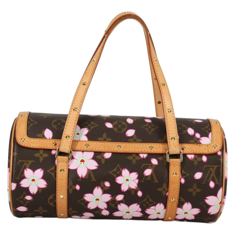 【日本直送】路易威登 Monogram 櫻花 Papillon 手提包 M92009 LV 授權 141143V-1