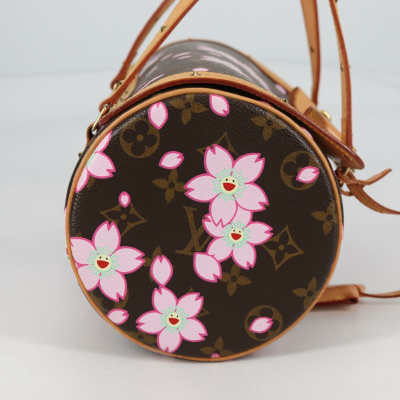 【日本直送】路易威登 Monogram 櫻花 Papillon 手提包 M92009 LV 授權 141143V-3