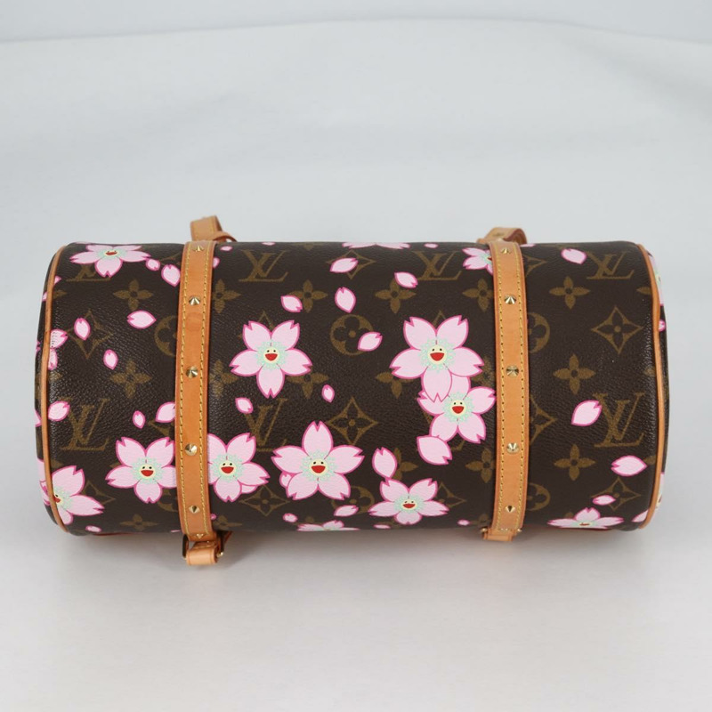【日本直送】路易威登 Monogram 櫻花 Papillon 手提包 M92009 LV 授權 141143V-4