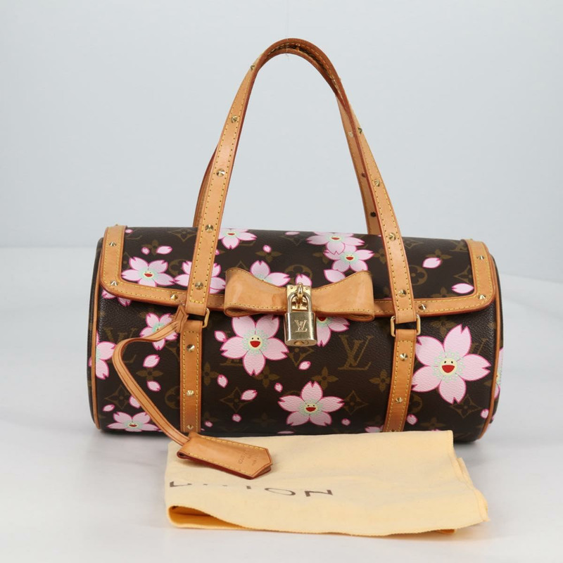 【日本直送】路易威登 Monogram 櫻花 Papillon 手提包 M92009 LV 授權 141143V-11