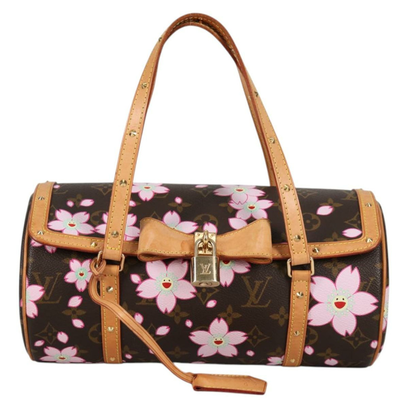 【日本直送】路易威登 Monogram 櫻花 Papillon 手提包 M92009 LV 授權 141143V-12