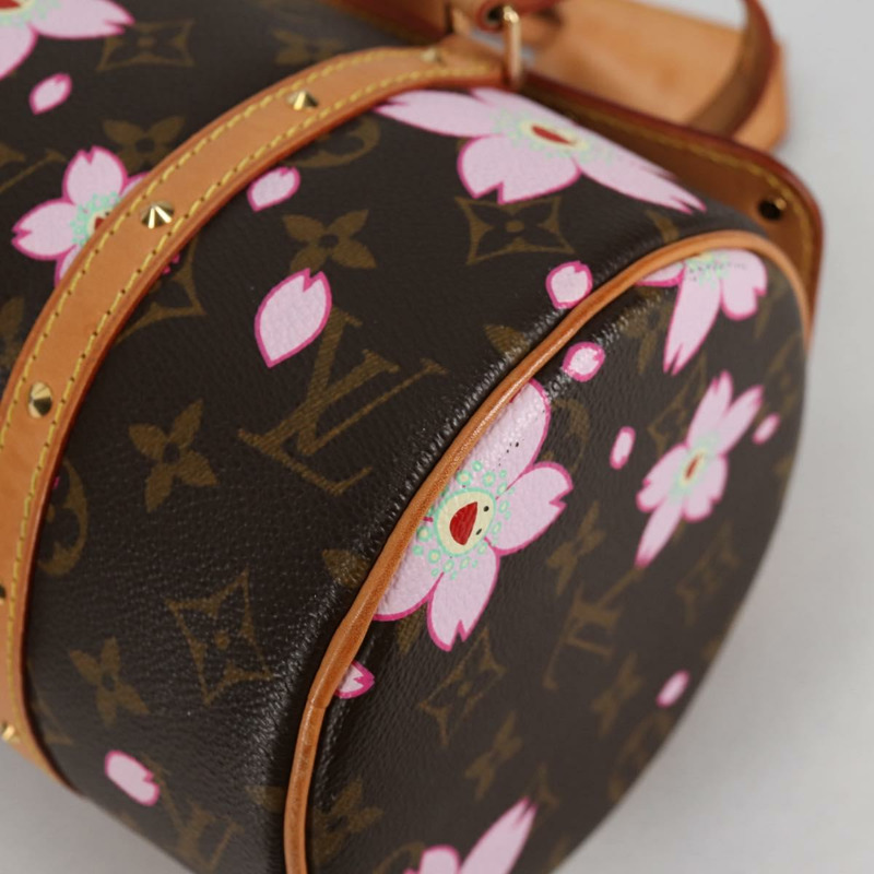 【日本直送】路易威登 Monogram 櫻花 Papillon 手提包 M92009 LV 授權 141143V-15