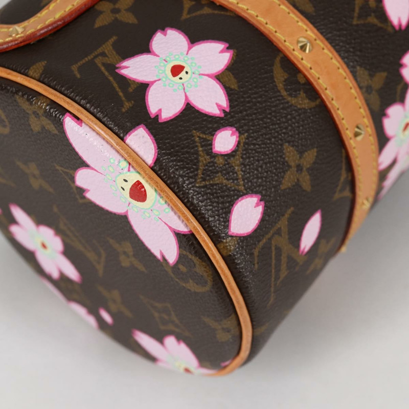 【日本直送】路易威登 Monogram 櫻花 Papillon 手提包 M92009 LV 授權 141143V-16