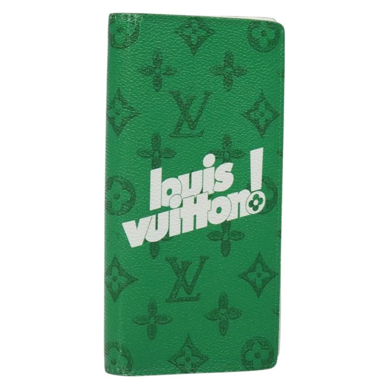 【日本直送】路易威登 Monogram Everyday Portefeuille Brazza 綠色 M80801 LV 授權 141451-0