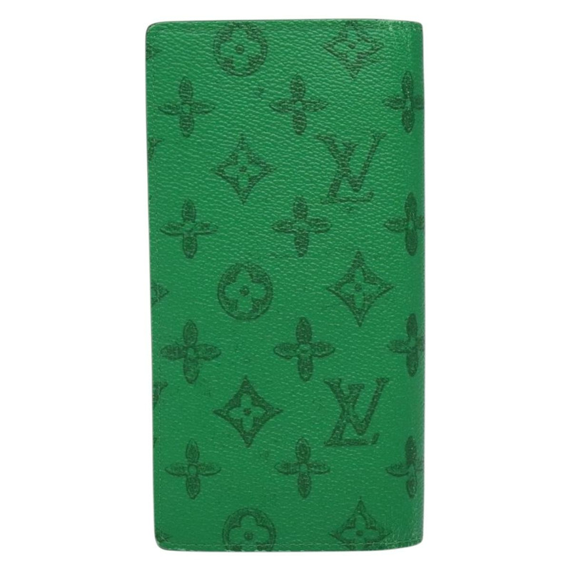 【日本直送】路易威登 Monogram Everyday Portefeuille Brazza 綠色 M80801 LV 授權 141451-1