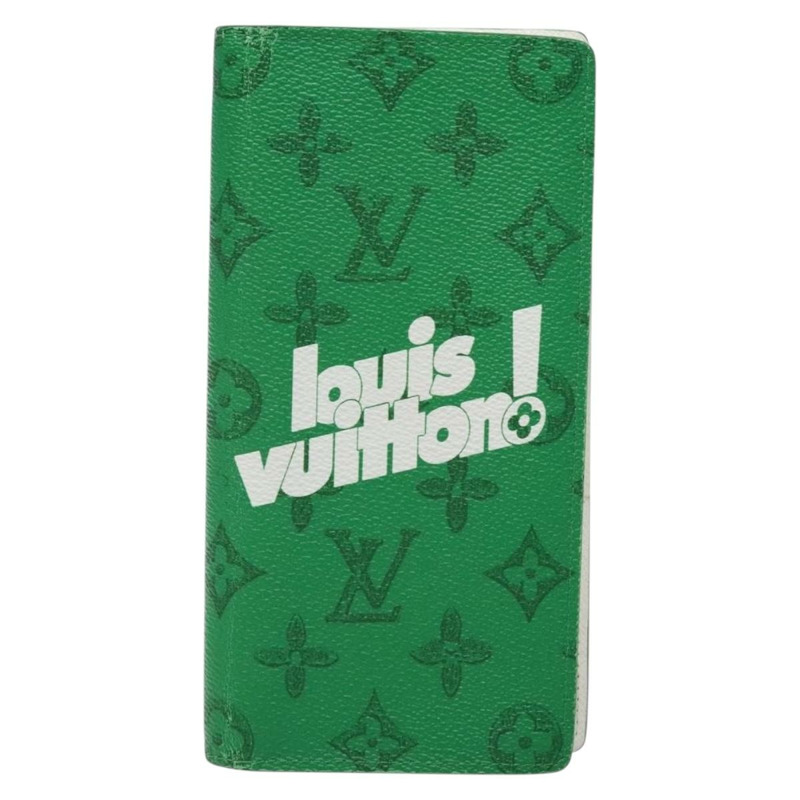 【日本直送】路易威登 Monogram Everyday Portefeuille Brazza 綠色 M80801 LV 授權 141451-12