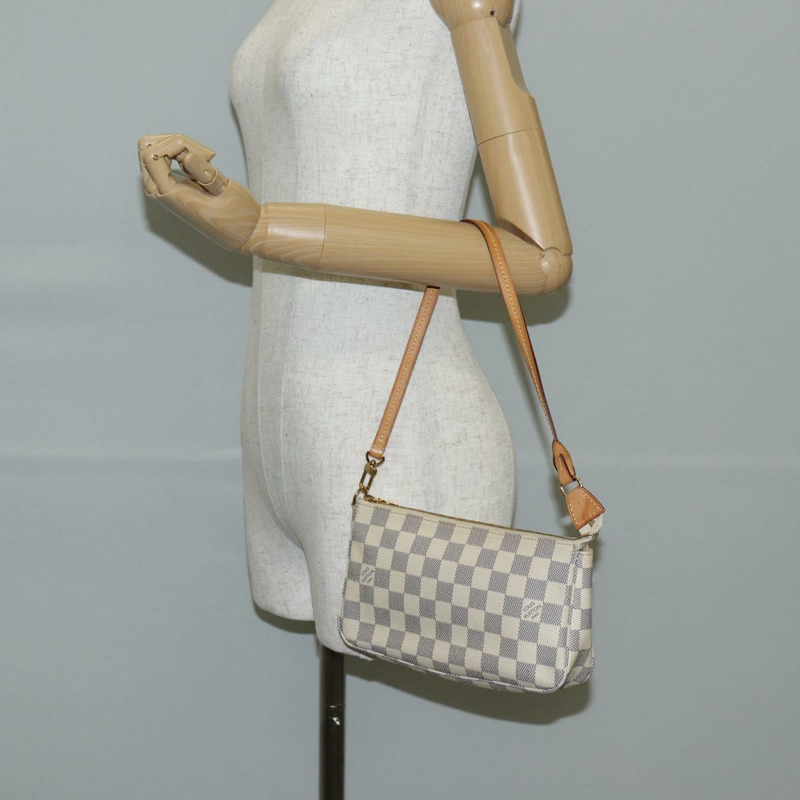 【日本直送】路易威登 Damier Azur 手拿包配件袋 N51986 正品 141131M-24