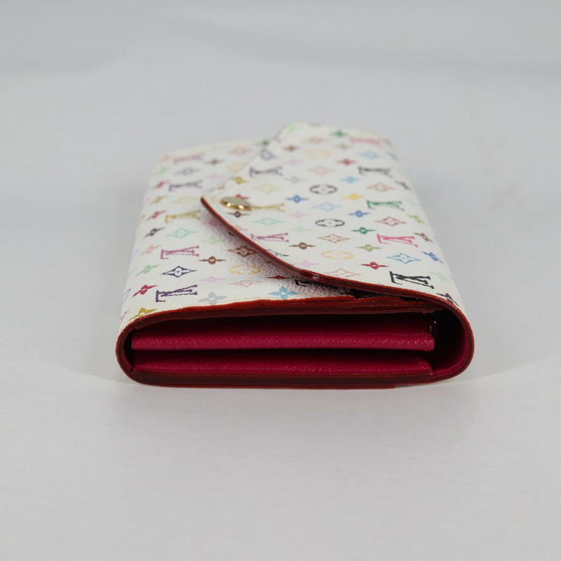 【日本直送】LOUIS VUITTON 多色 Portefeuille Sarah 皮夾 白色 M60667 正品 141191V-3