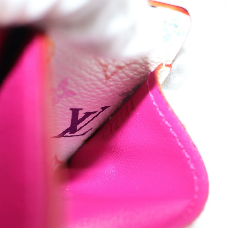 【日本直送】LOUIS VUITTON 多色 Portefeuille Sarah 皮夾 白色 M60667 正品 141191V-10