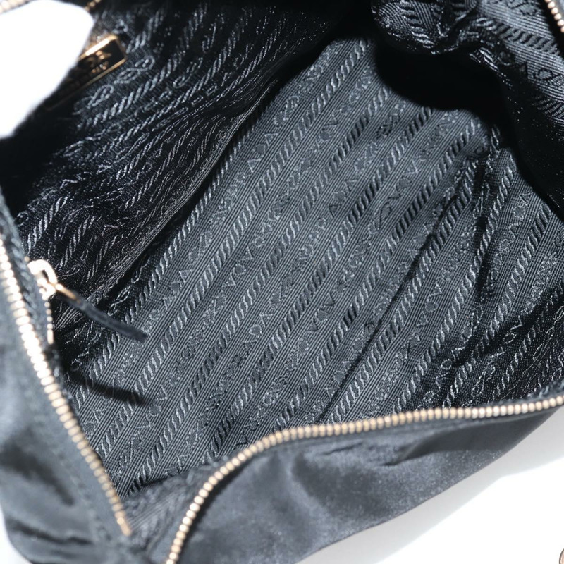 【日本直送】PRADA 鏈條單肩包 尼龍 黑金 正品 141036V-10