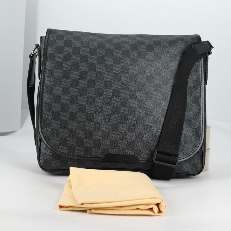 【日本直送】路易威登 Damier Graphite Daniel 中型單肩包 N58029 LV 正品 141880V-11