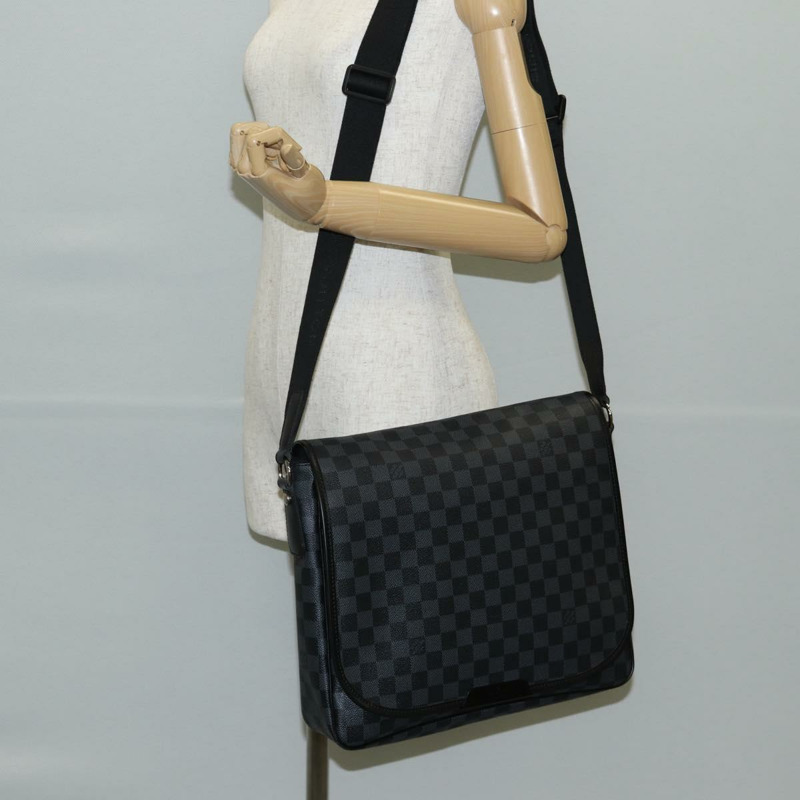 【日本直送】路易威登 Damier Graphite Daniel 中型單肩包 N58029 LV 正品 141880V-28