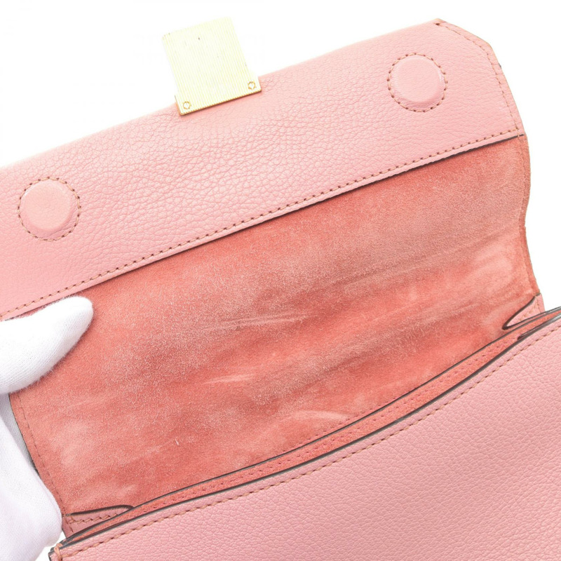 Miu Miu MADRAS Madras 斜背包 2way 單肩包 5BH609 皮革 粉紅色 二手 女款-4