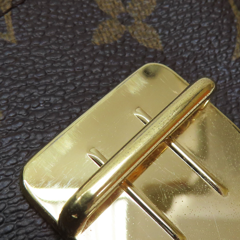棕色 原花帆布 三折短夾 M58013 金扣【LOUIS VUITTON 路易威登】 M58013-16