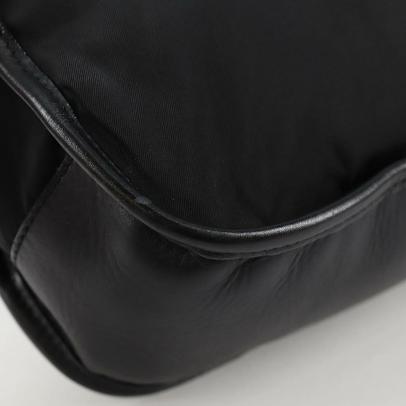 【日本直送】PRADA 肩背包 皮革 黑色 銀色 正品 yk19364V-14