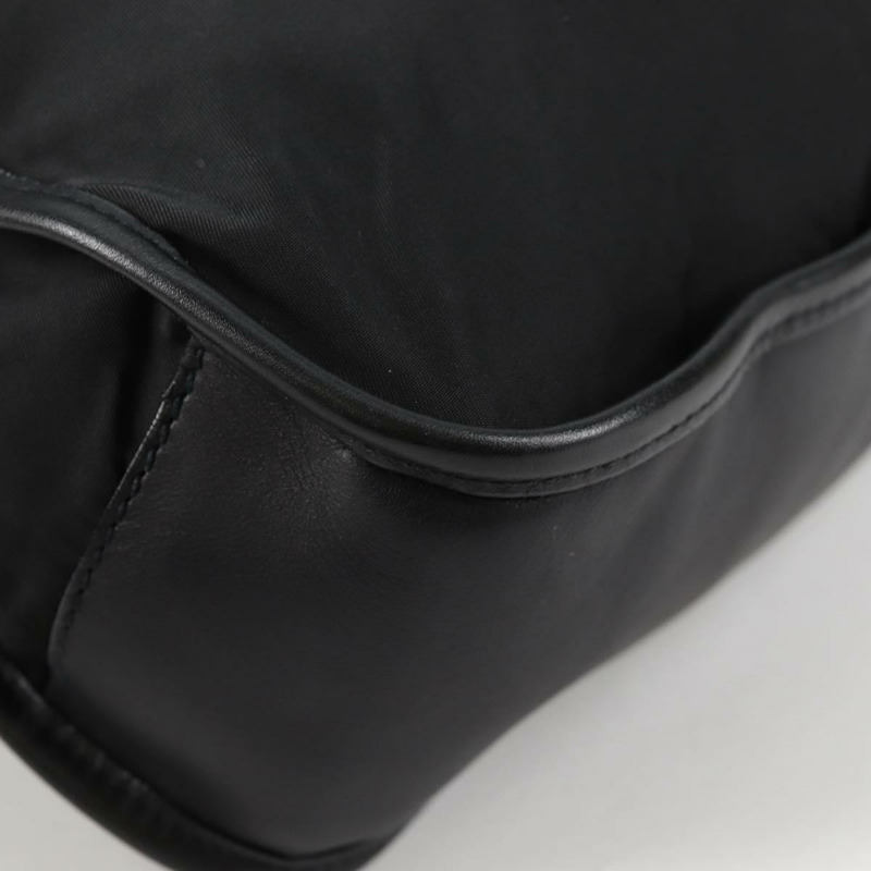 【日本直送】PRADA 肩背包 皮革 黑色 銀色 正品 yk19364V-15
