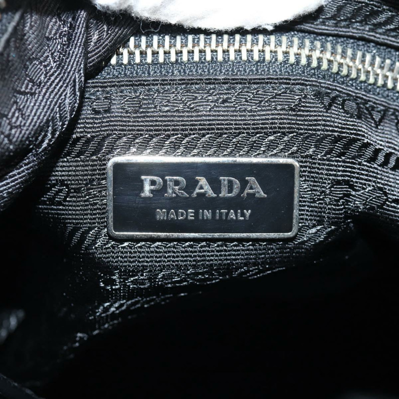 【日本直送】PRADA 肩背包 皮革 黑色 銀色 正品 yk19364V-18