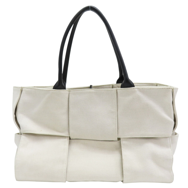 白色 帆布 Arco 肩背包【BOTTEGA VENETA BV 寶緹嘉】-1
