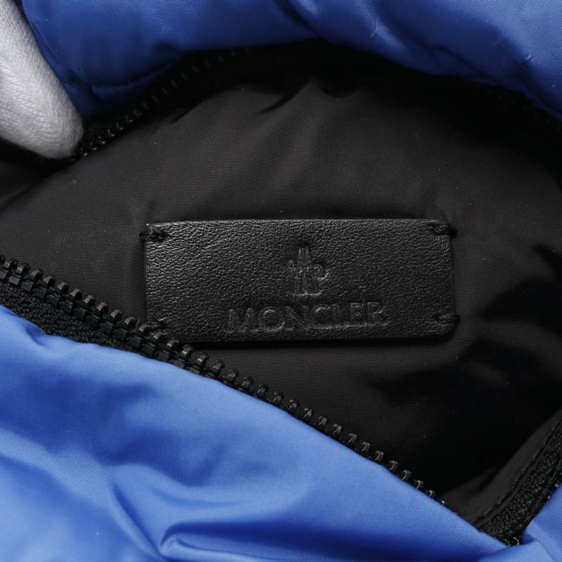 MONCLER LEGERE BELT BAG 腰包 身體包 5M50100 尼龍 藍色 黑色 二手 男女通用-3