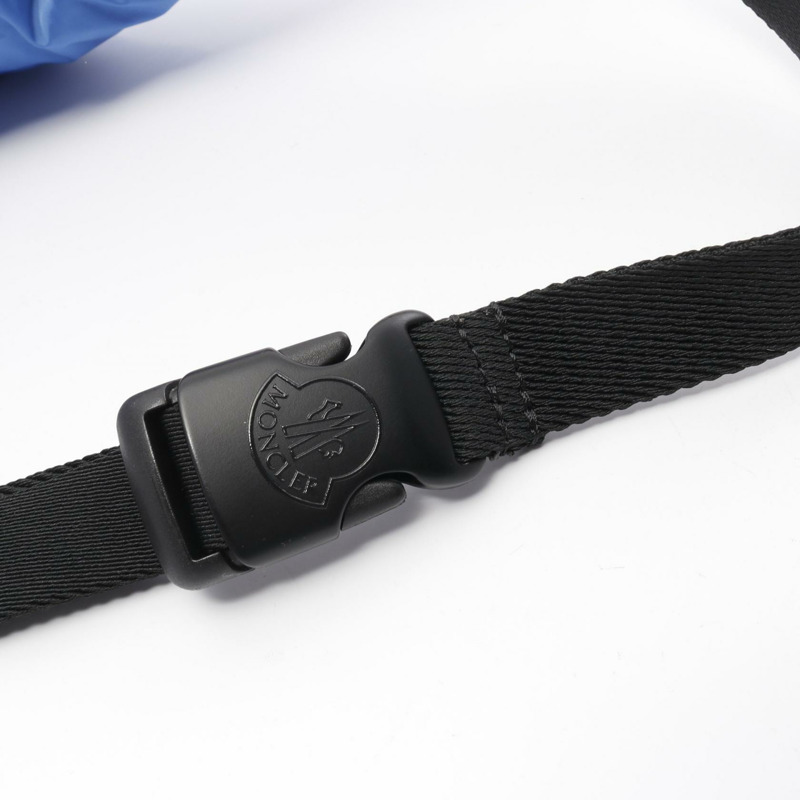 MONCLER LEGERE BELT BAG 腰包 身體包 5M50100 尼龍 藍色 黑色 二手 男女通用-9