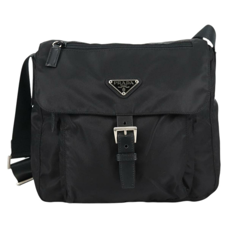 【日本直送】PRADA 單肩包 尼龍 黑色 銀色 正品 yk19365V-12