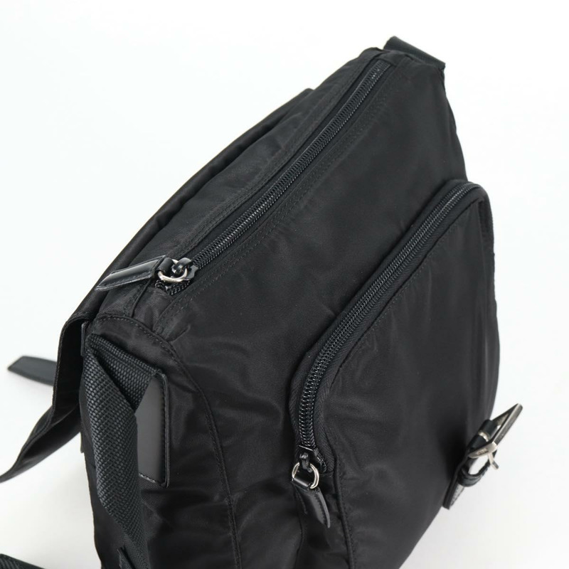 【日本直送】PRADA 單肩包 尼龍 黑色 銀色 正品 yk19365V-21