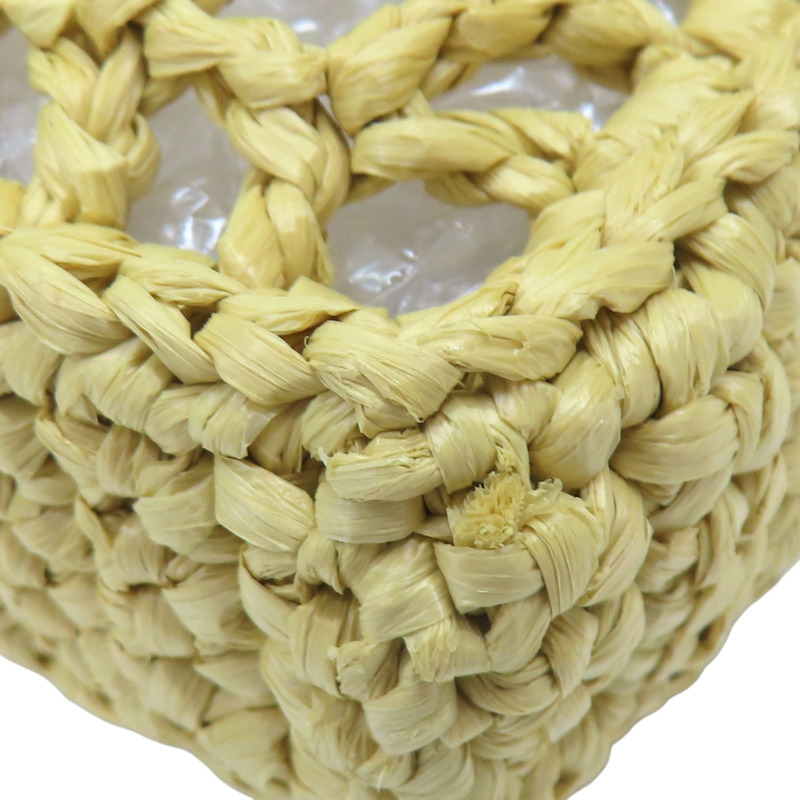 米色 拉菲草編織 Crochet 托特包 肩背包 1BG393【PRADA 普拉達】 1BG393-9