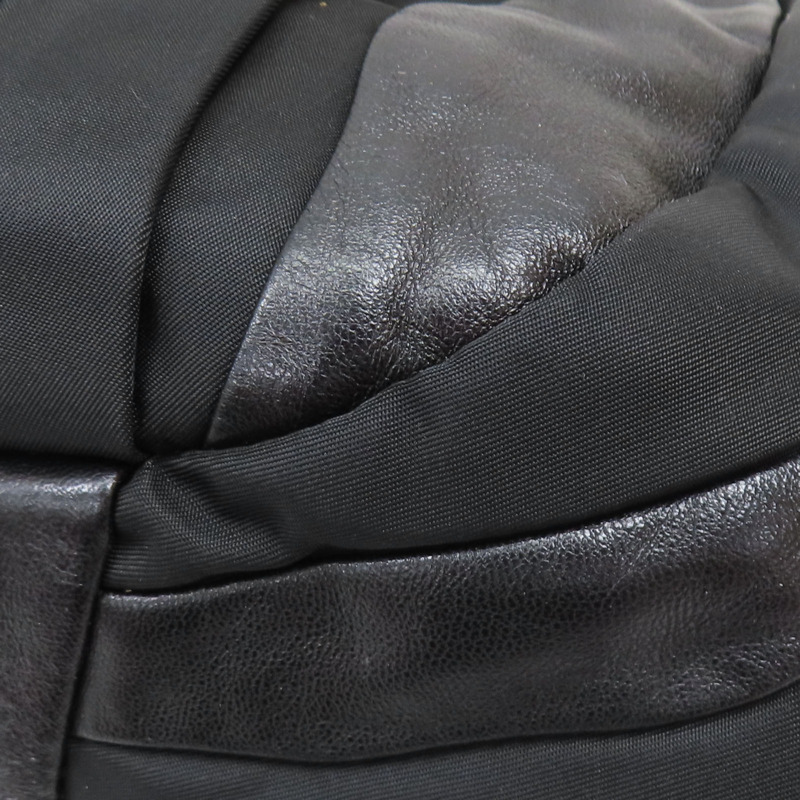 黑色羊皮 尼龍 手提包 銀扣 BR3994【PRADA 普拉達】 BR3994-14