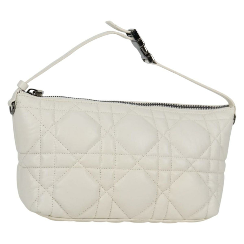 【日本直送】Christian Dior Canage Nomad 手拿包 皮革 白色 正品 yk18674A-0