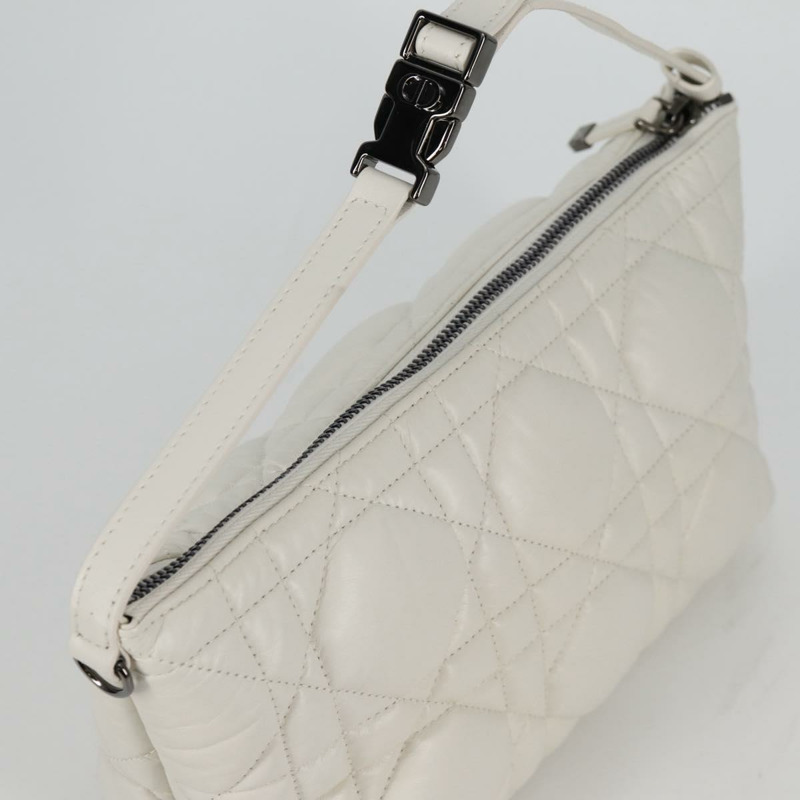 【日本直送】Christian Dior Canage Nomad 手拿包 皮革 白色 正品 yk18674A-5