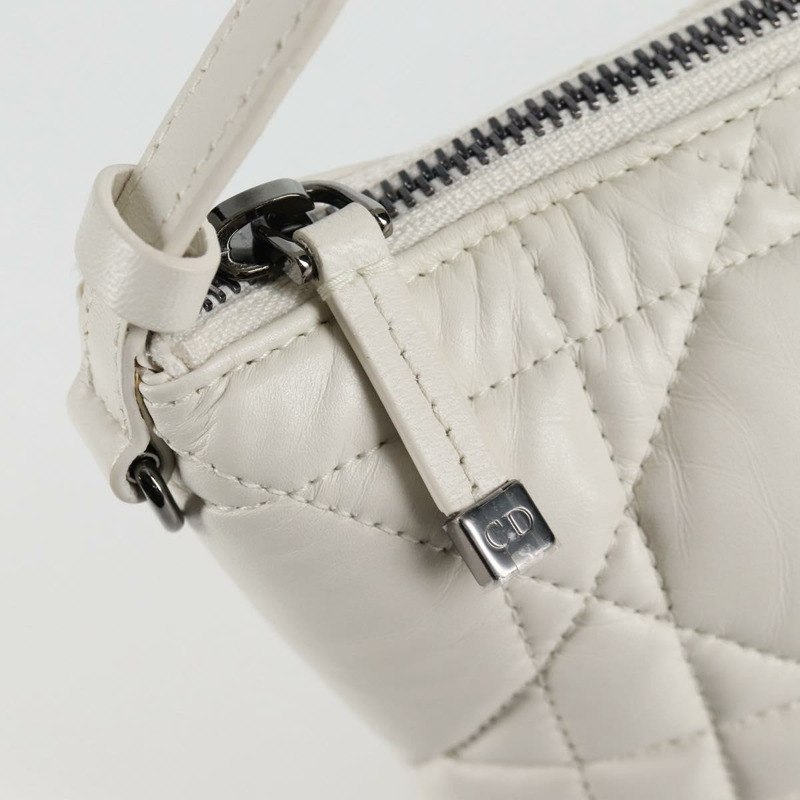 【日本直送】Christian Dior Canage Nomad 手拿包 皮革 白色 正品 yk18674A-16