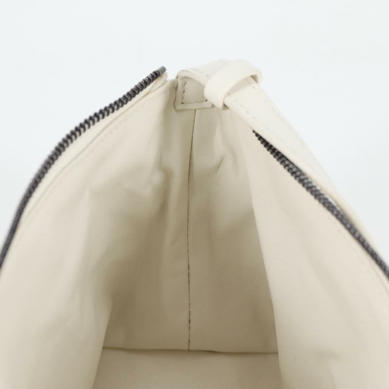 【日本直送】Christian Dior Canage Nomad 手拿包 皮革 白色 正品 yk18674A-19
