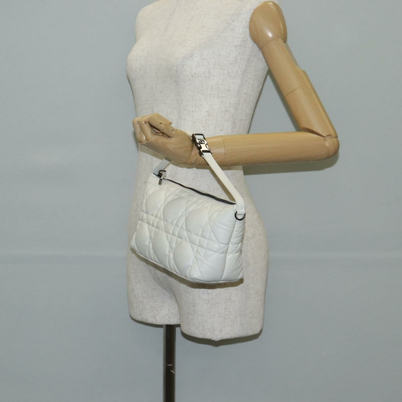 【日本直送】Christian Dior Canage Nomad 手拿包 皮革 白色 正品 yk18674A-20
