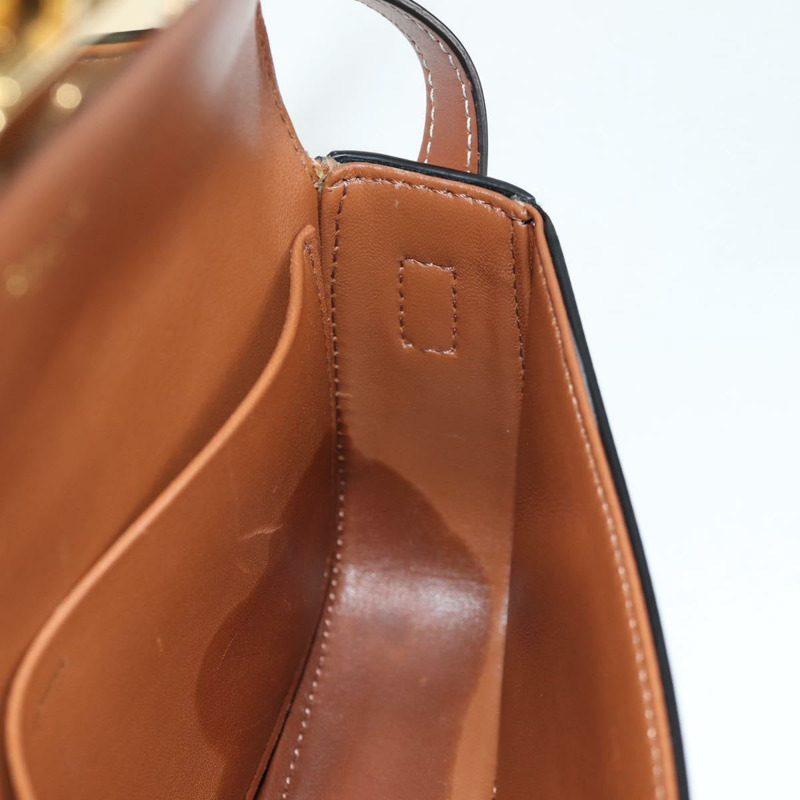 【日本直送】CELINE Triomphe Claude 單肩包 PVC 皮革 黑金 正品 yk19380M-19