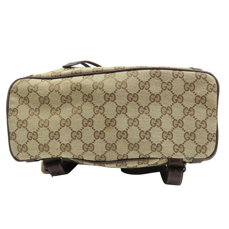 烏木色 緹花帆布 後背包 (樟腦味)【GUCCI 古馳】 141642-3
