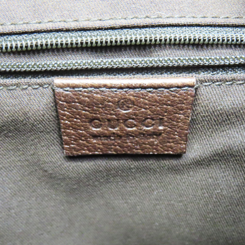 烏木色 緹花帆布 後背包 (樟腦味)【GUCCI 古馳】 141642-5